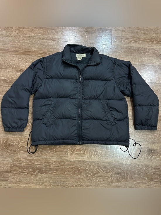 Eddie Bauer Other - Vintage Eddie Bauer Goose Down Puffer Jacket Mens Large Black Full Zip Outdoor
